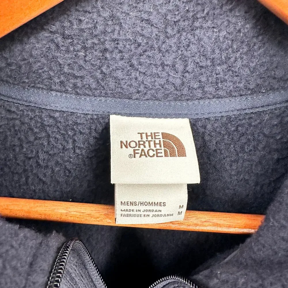 THE NORTH FACE Men's Gordon Lyons Full Zip Up Navy Fleece Jacket // M